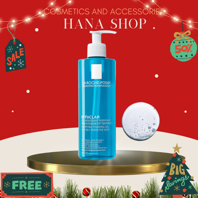 Sữa rửa mặt La Roche Posay da dầu mụn, gel rửa mặt La Roche Posay Effaclar Purifying Foaming Gel Cleanser