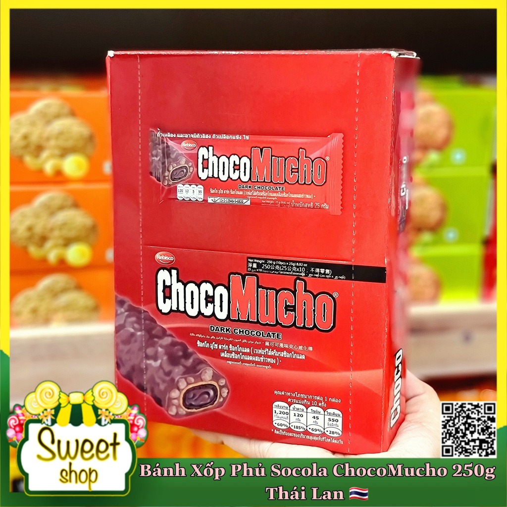 🧇🍫 Bánh xốp phủ Socola Choco Mucho 250g - Thái Lan 🇹🇭🇹🇭