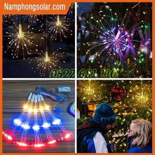 Dây Đèn Led Trang Trí 5 Chùm Led Hình Pháo Hoa LED 8 hiệu ứng nháy- Dây Led pháo hoa trang trí tết, tiệc cưới