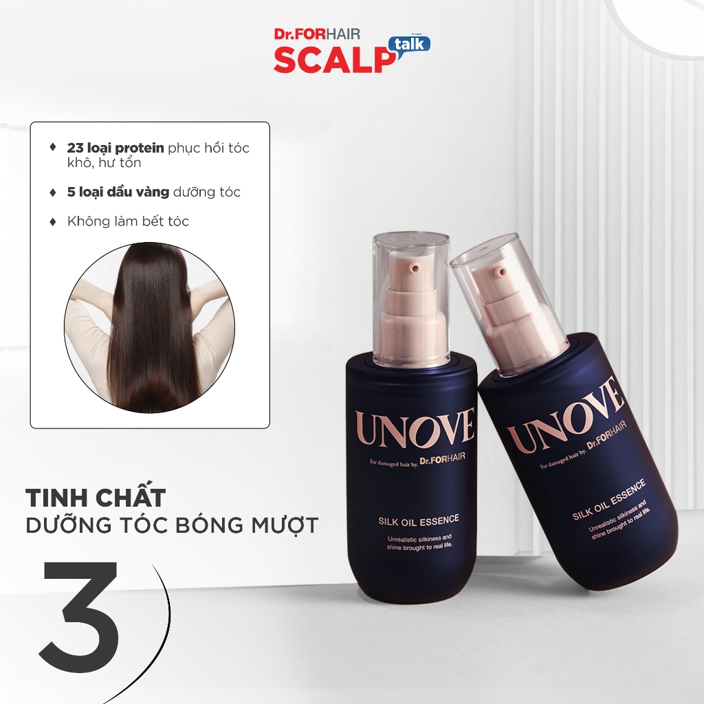 Tinh chất dưỡng tóc UNOVE Silk Oil Essence