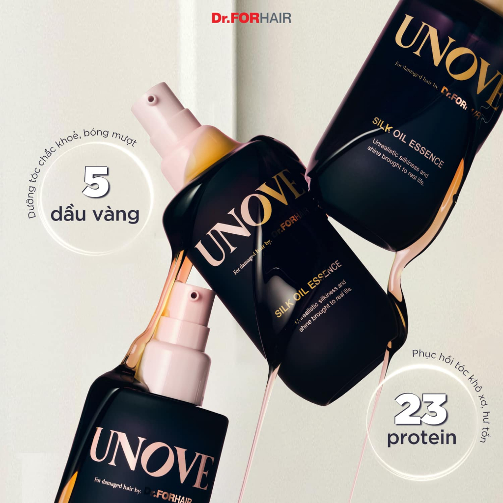 Tinh chất dưỡng tóc UNOVE Silk Oil Essence