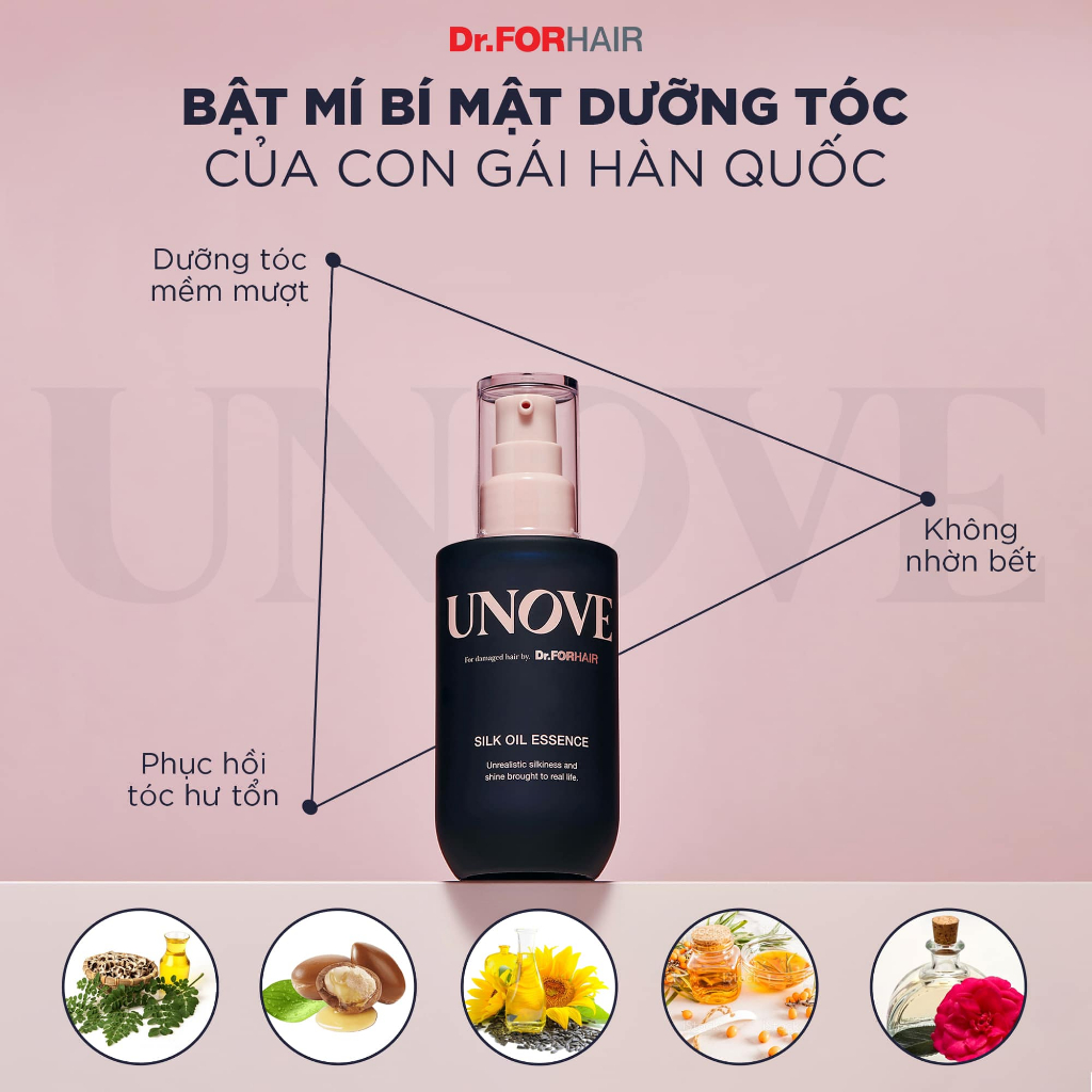 Tinh chất dưỡng tóc UNOVE Silk Oil Essence