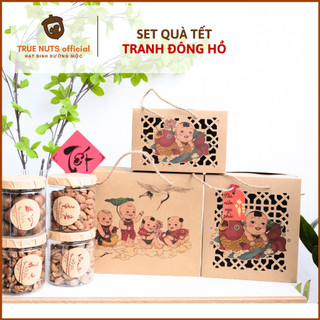 Set quà truyền thống hạt dinh dưỡng tranh ĐÔNG HỒ True Nuts