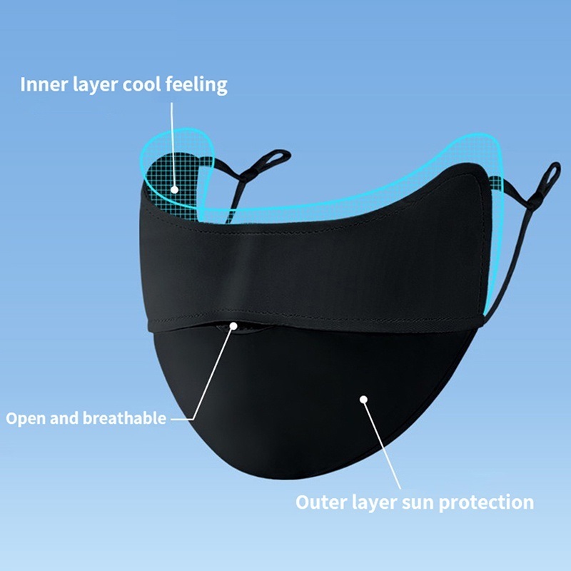 💥💥Khăn Che Mặt Bằng Lụa Lạnh Thoáng Khí Chống Tia UV💥💥