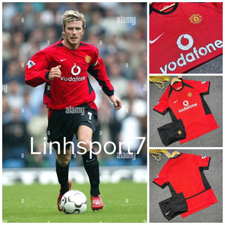 Bộ Áo Đấu bóng đá CLB MU Manchester United 2002 Retro Vải thái cao cấp logo thêu