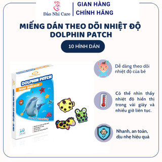 Miếng dán theo dõi nhiệt độ cho bé Dolphin Patch Fever Indicator