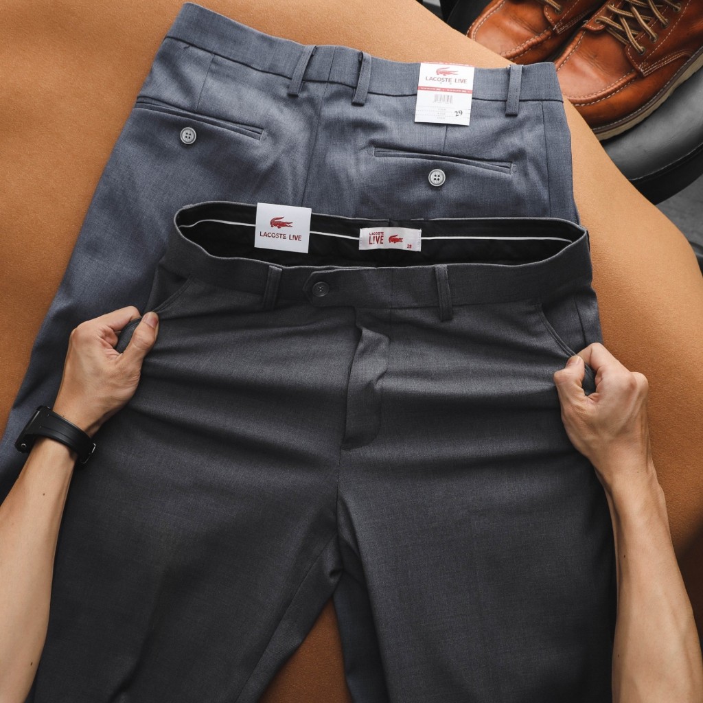 Quần Âu dài nam Lcst chất vải dày dặn dư xịn chuẩn hãng, không xù lông bám bụi - Hàng VNXK