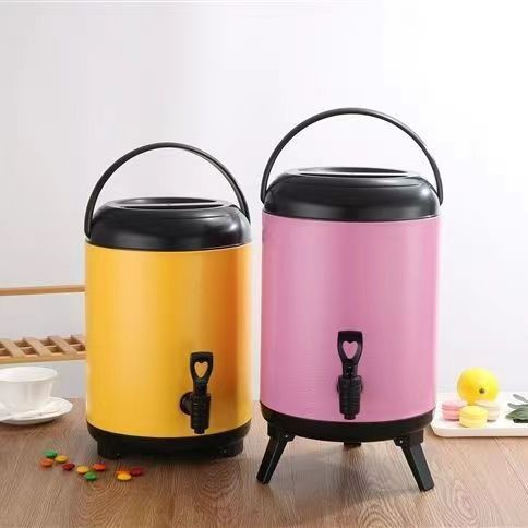 Bình ủ trà, bình giữ nhiệt Bình giữ nhiệt ủ trà sữa 3 lớp inox giữ nóng lạnh, 6L/ 8L/ 10L/ 12L,