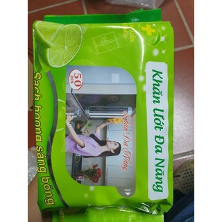 Khăn ướt đa năng Villa 50 tờ/bịch
