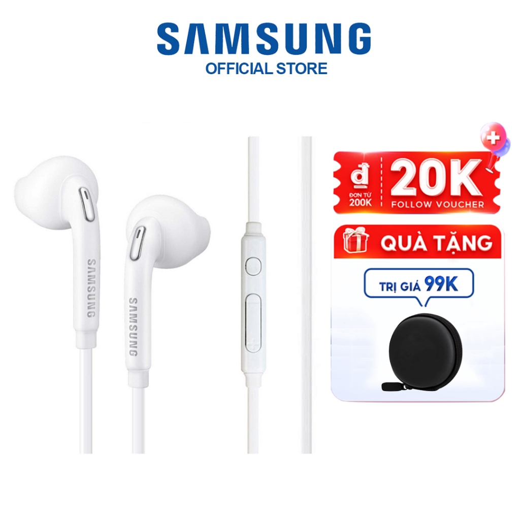 Tai nghe có dây Samsung S7 Chính hãng Nghe nhạc Chơi Game Gọi điện có dây nhét tai có mic giá rẻ HTEL bảo hành 6 tháng