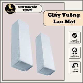 Khăn giấy vuông rửa mặt, giấy lau mặt dùng cho spa,thẩm mỹ viện