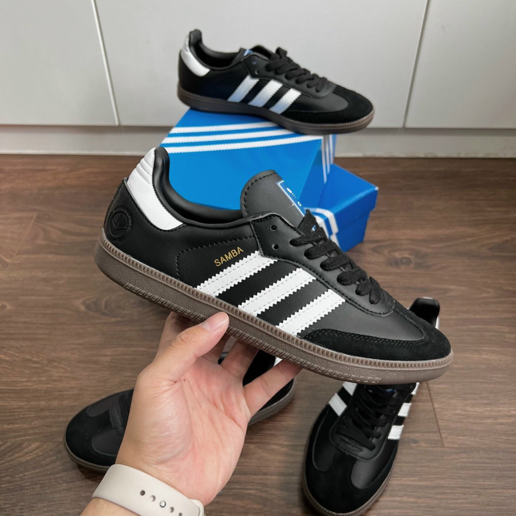 Giày Adidas Samba Rose White Gum Đế Nâu Cao 3cm, Giày Samba Rose Nam nữ mẫu mới hot trend Full Box Bill