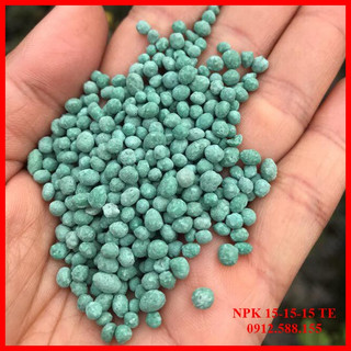 Phân bón tan chậm NPK 15-15-15+TE  bổ sung vi lượng dùng cho hoa, cây ăn quả, cây trồng ban công sân thượng