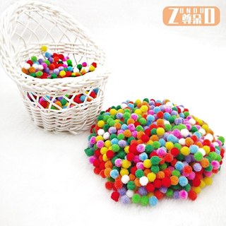 Hạt pom pom, hạt bông màu pom pom ( lẻ 100 hạt míc nhiều màu)