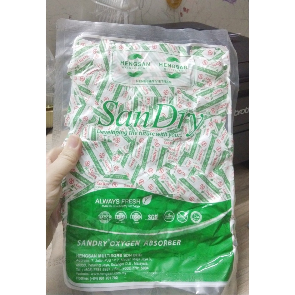200 GÓI HÚT OXY, GÓI HÚT ẨM LỚN 50CC