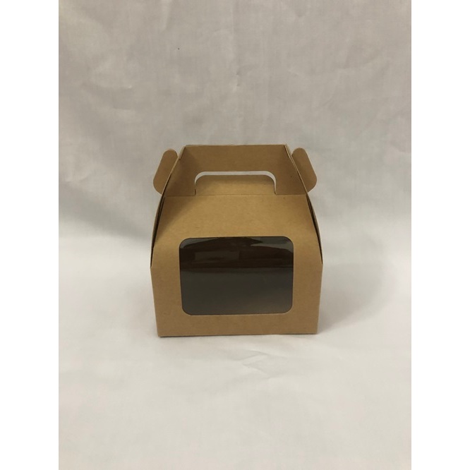 Hộp giấy kraft tay cầm để bánh cupcake kẹo/quà tặng đủ kích thước/hộp