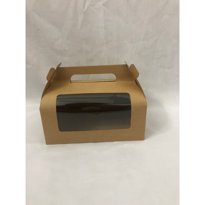 Hộp giấy kraft tay cầm để bánh cupcake kẹo/quà tặng đủ kích thước/hộp