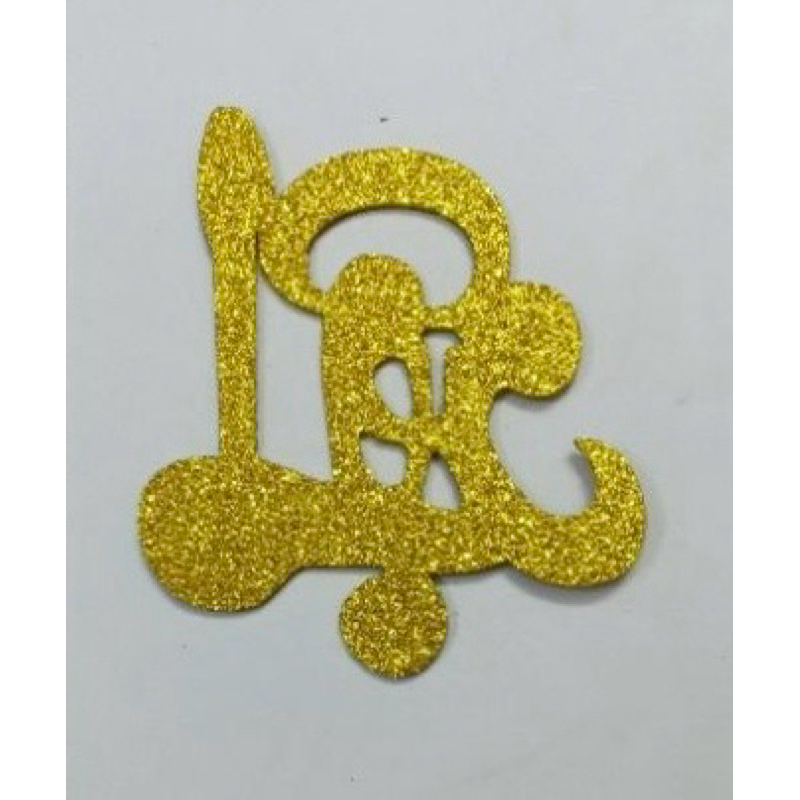 Chữ Xốp Nhũ Kim Tuyến Dán Dưa , Dừa, Trụ Nhung, Trang Trí Tường 10cm