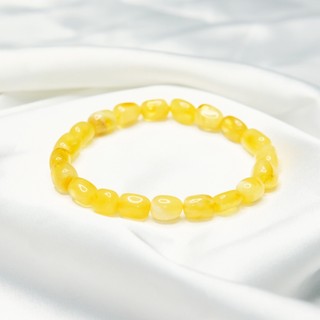 Vòng tay hổ phách mật lạp 6mm thiên nhiên UPCARA