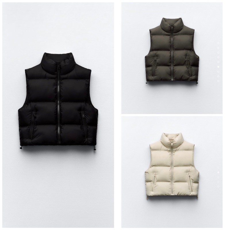 Áo phao gile Zara Authentic