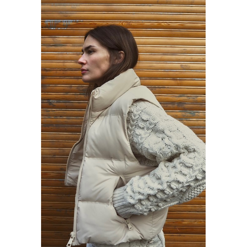 Áo phao gile Zara Authentic
