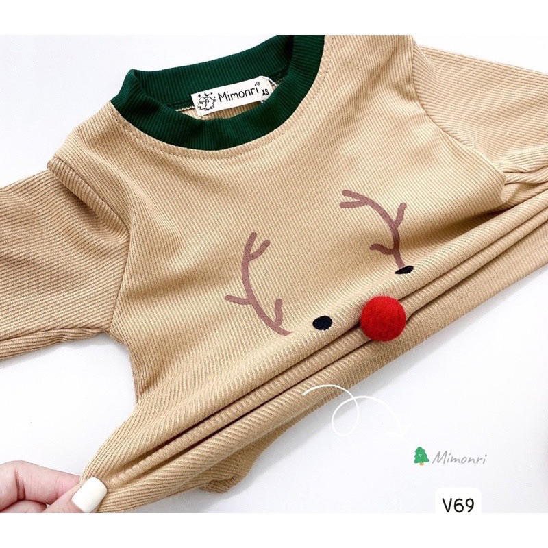 Bộ thun gân Noel cho bé