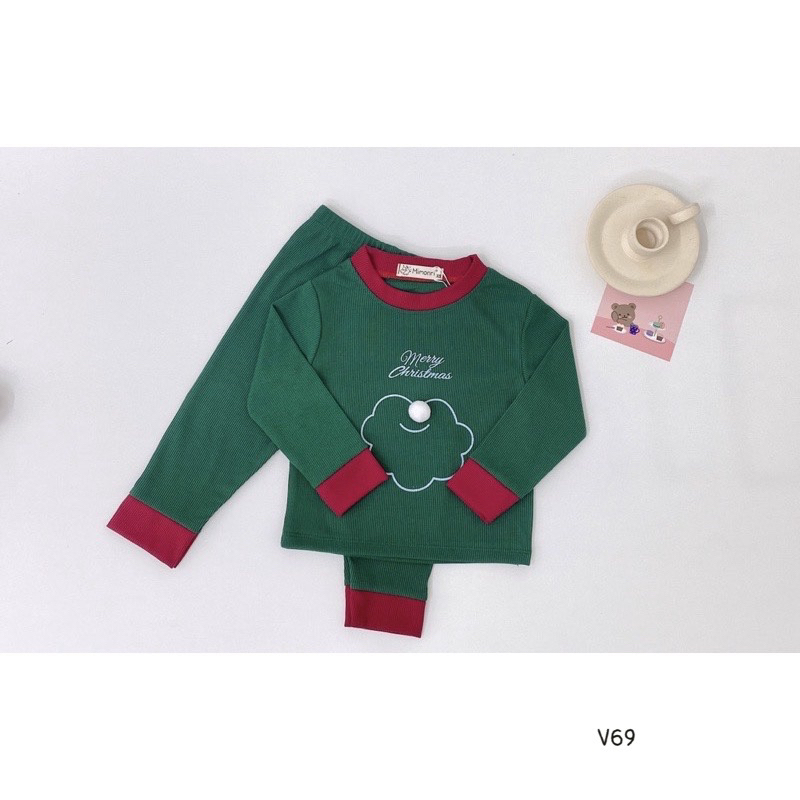 Bộ thun gân Noel cho bé