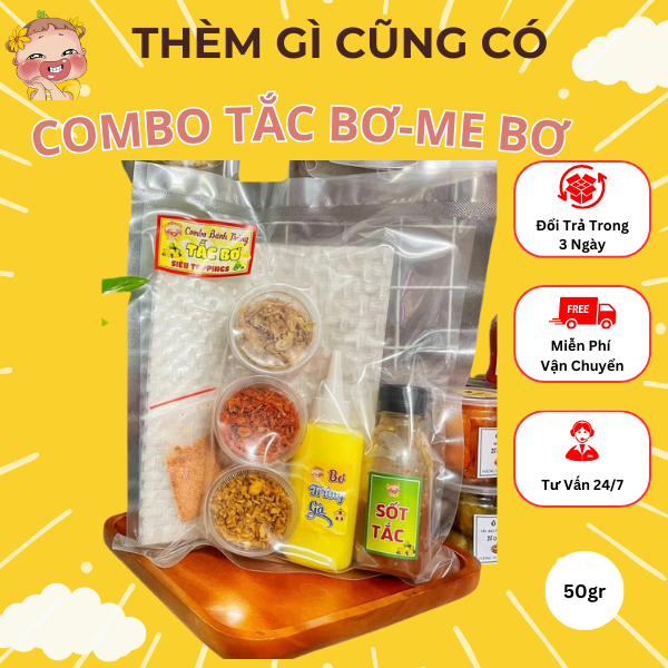 COMBO SET BÁNH TRÁNG TẮC BƠ - ME BƠ SIÊU NGON 2-3 NGƯỜI ĂN tại THÈM GÌ CŨNG CÓ