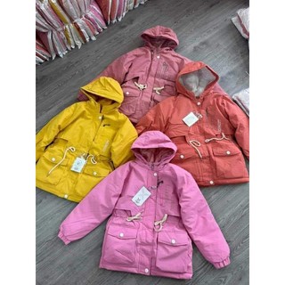 Áo khoác parka dày ấm cho bé gái size đại