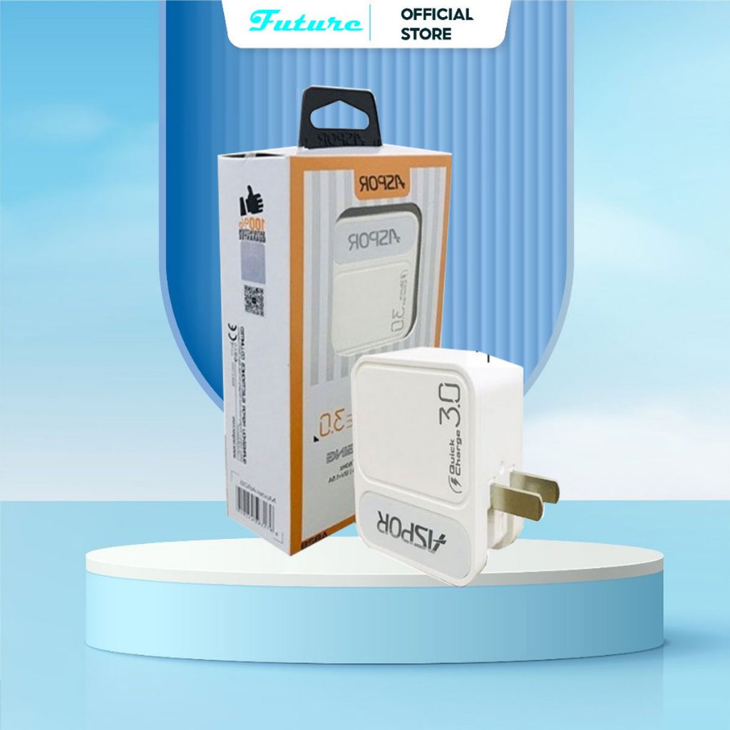 Củ sạc nhanh ASPOR A828 - Quick charge 3.0 - Bộ sạc nhanh dành cho iphone samsung - Cục sạc điện tho