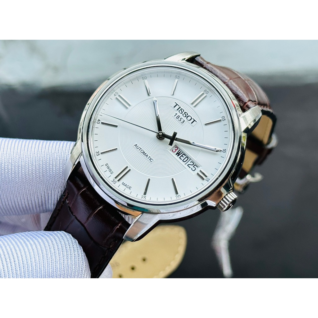 Đồng hồ nam dây da Tissot Automatic T065.430.16.031.00