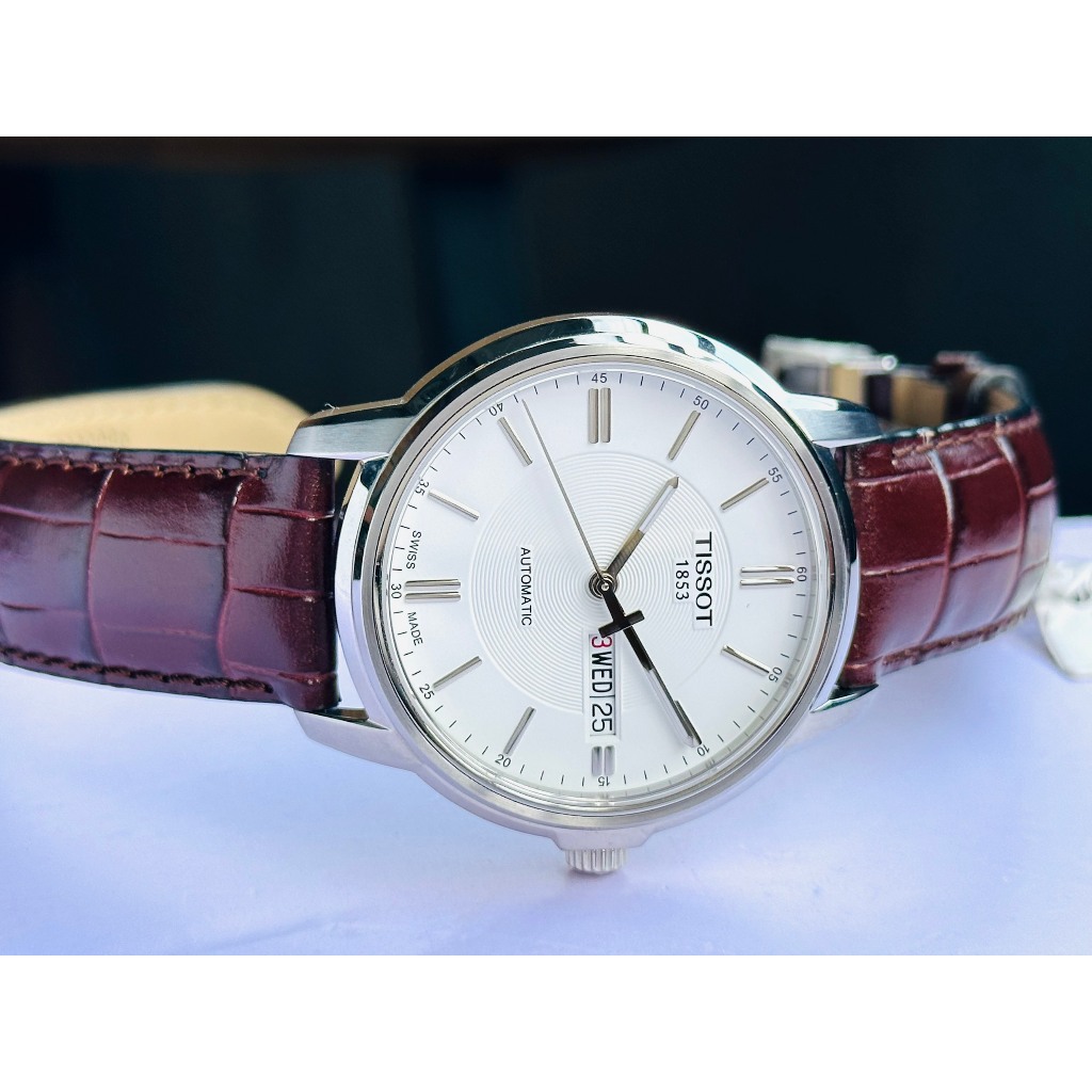 Đồng hồ nam dây da Tissot Automatic T065.430.16.031.00