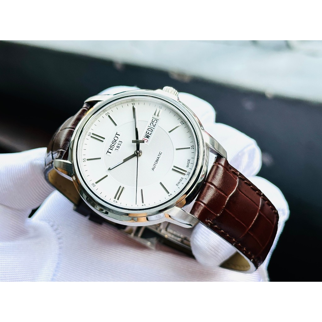 Đồng hồ nam dây da Tissot Automatic T065.430.16.031.00