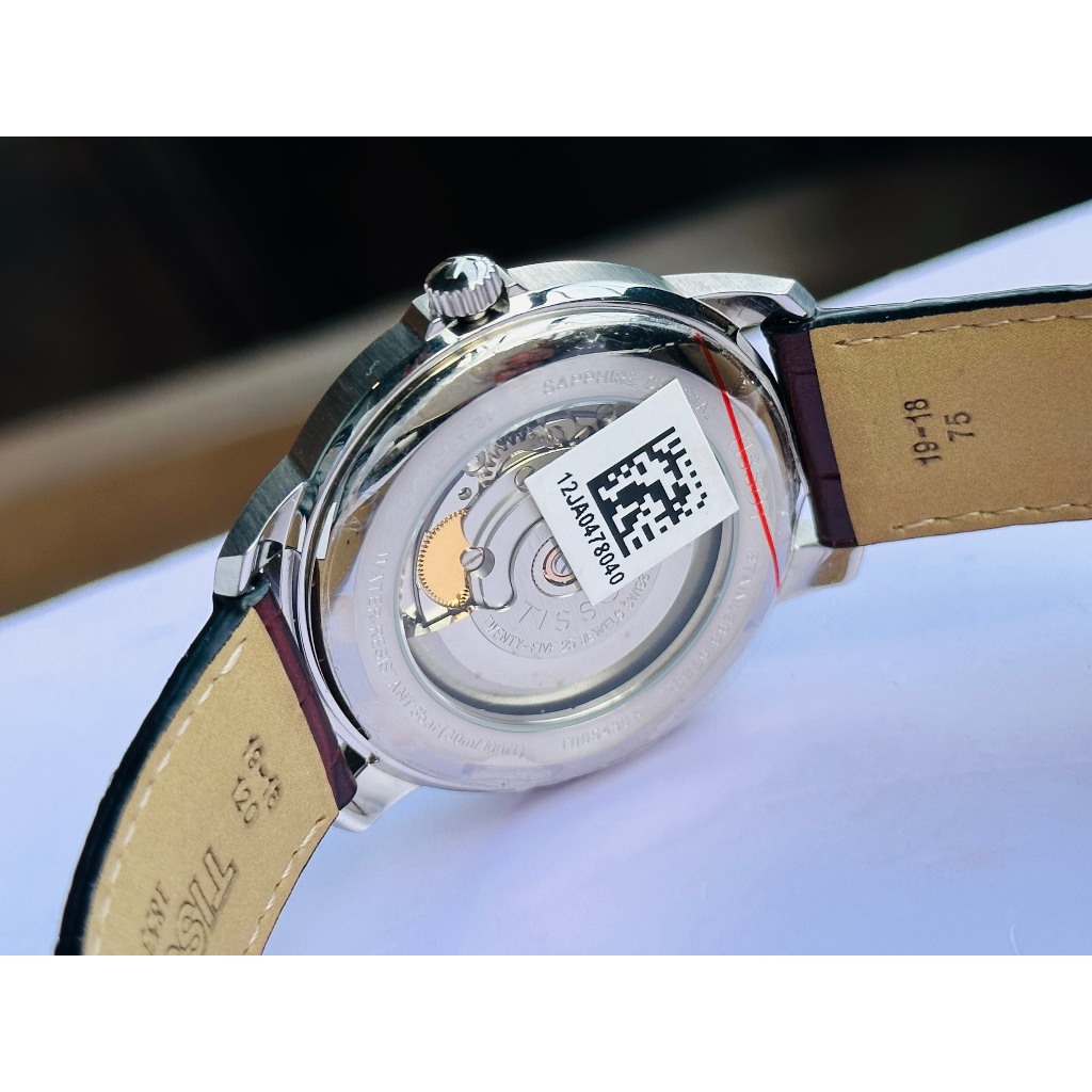 Đồng hồ nam dây da Tissot Automatic T065.430.16.031.00