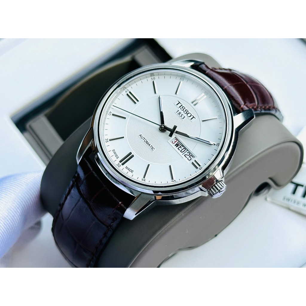 Đồng hồ nam dây da Tissot Automatic T065.430.16.031.00