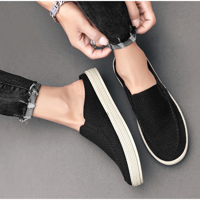 CF627 - Giày Sabo Vải Canvas Unisex Thiết Kế Đơn Giản - Giày Canvas - Sấu Vui Vẻ Official