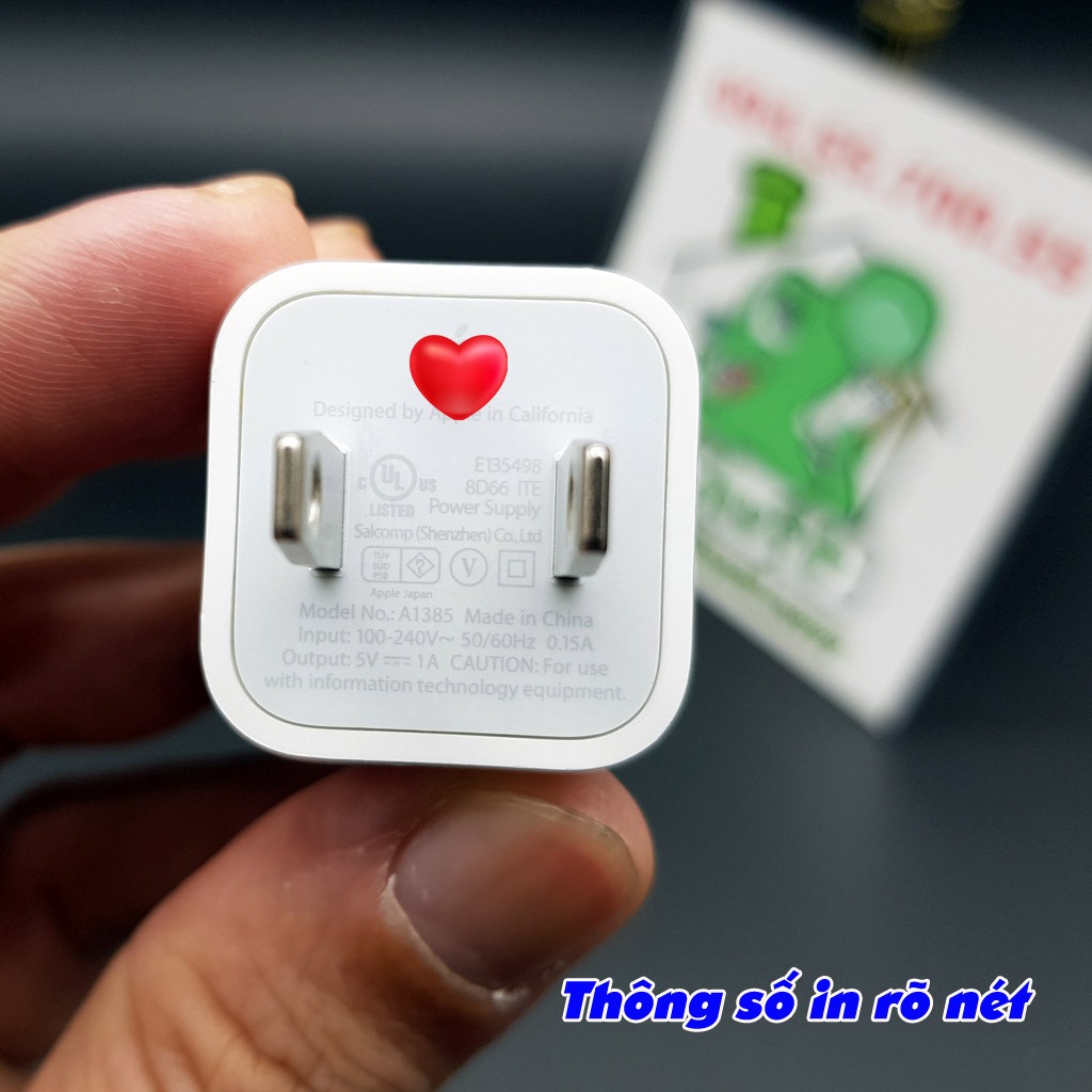 Sạc AP 5W Vuông 2 Chấu DẸT Hàng STORE Chính Hãng