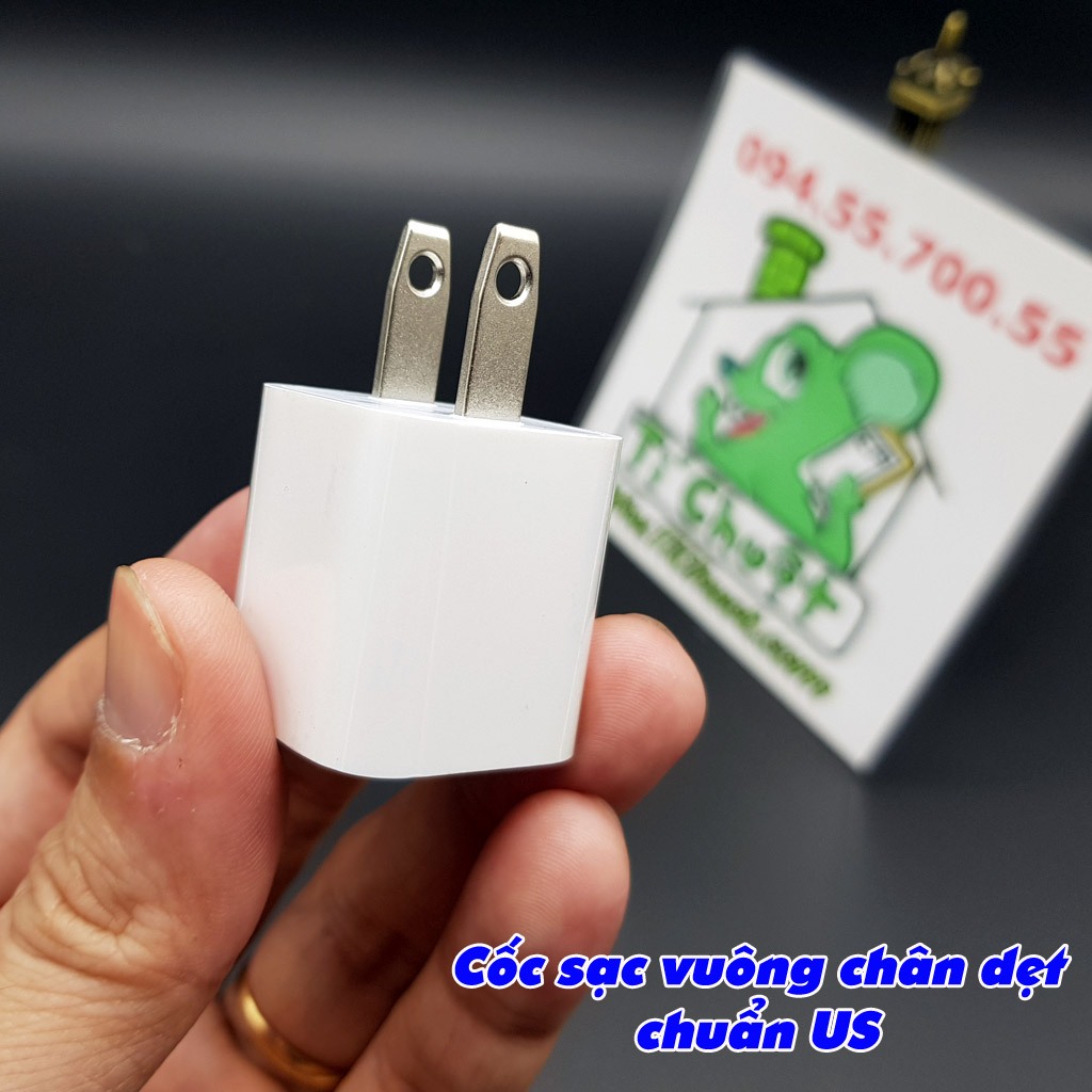 Sạc AP 5W Vuông 2 Chấu DẸT Hàng STORE Chính Hãng