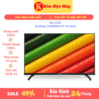  Tivi LED Darling 32DH964-T2-màn hình tivi 32 inch kết nồi anten mặt đất bảo hành 24 tháng toàn quốc 