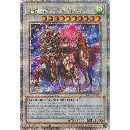 Thẻ bài Yugioh - TCG - Baronne de Fleur - RA01-EN034 - Quarter Century Secret rare