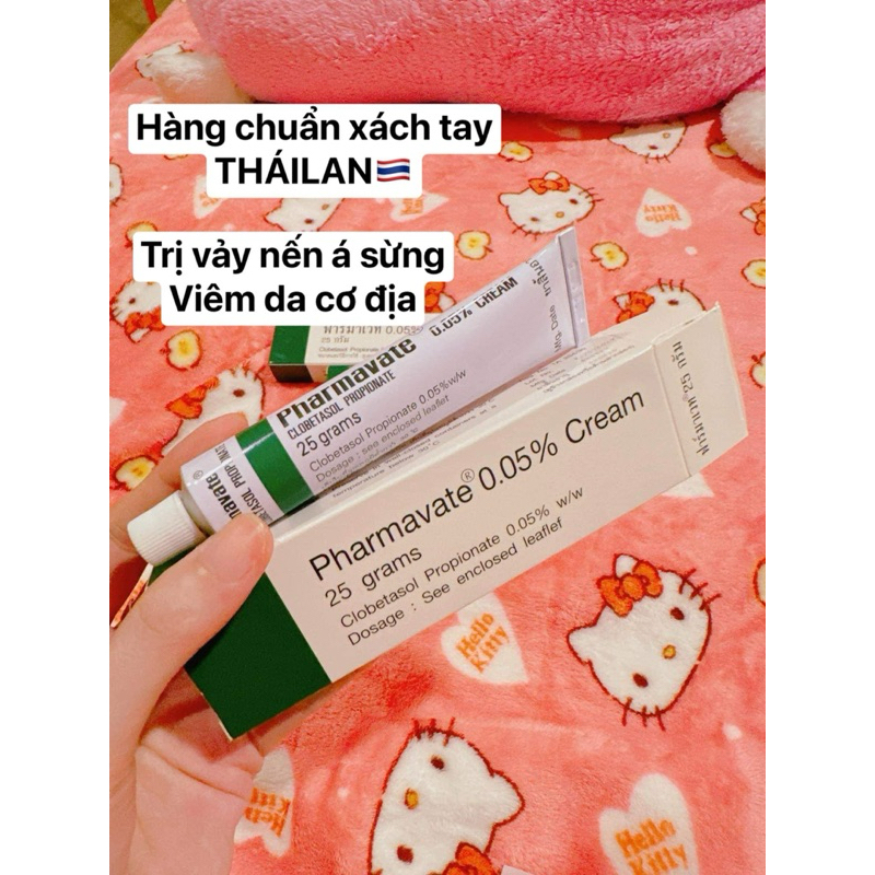 Pharmavate cream thailan tuýp 25g🇹🇭Bôi Ngứa Vảy Nến🇹🇭 Hỗ Trợ Viêm Da Cơ Địa, Chàm, Tổ Đỉa, Nước Ăn Tay Chân