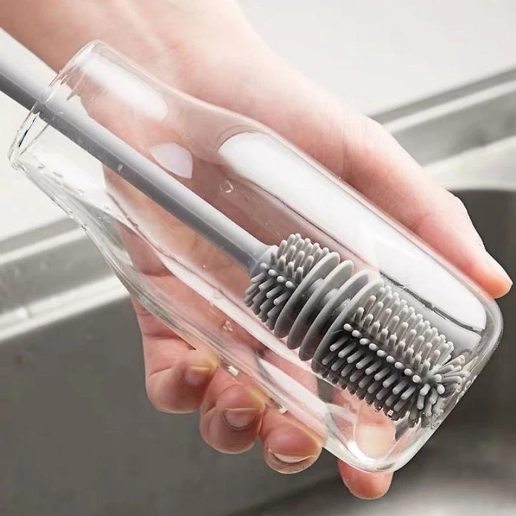 Cọ silicon rửa ly cốc chén, bình sữa đa năng tiện lợi