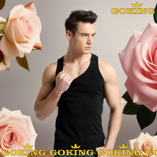 Áo 3 lỗ nam Goking, 100% cotton siêu thoáng mát, thấm hút mồ hôi, mặc như không mặc. Áo lót nam hàng hiệu cao cấp