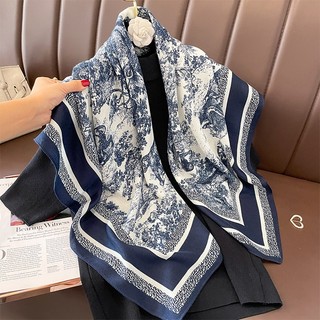 90x90cm Khăn choàng len mỏng quàng cổ giữ ấm mã L90001