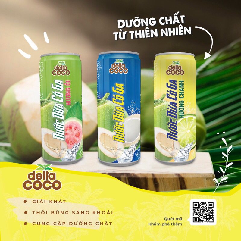 Nước dừa có gas 330ml