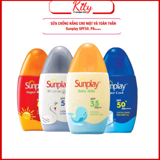  Kem Chống Nắng Sunplay Dưỡng Trắng Dưỡng Ẩm Giải Nhiệt Cho Mọi Loại Da Người Lớn SPF 50 Và Trẻ Em SPF35 