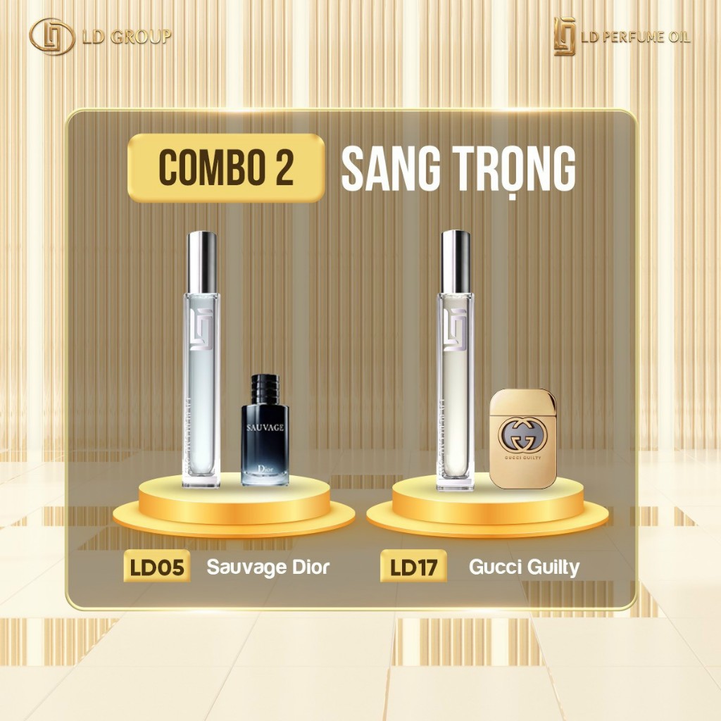 Nước hoa Nam LD PERFUME OIL 12ml - 36 Nước hoa Pháp Sang trọng, Mạnh mẽ