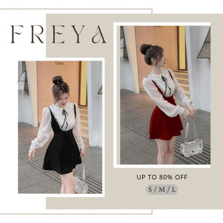 🛍Đầm váy nữ 🛍Đầm nhung babydoll tay voan phối ren ngực nơ,Váy nhung tay dài tiểu thư xinh xắn dáng ngắn mini đi chơi