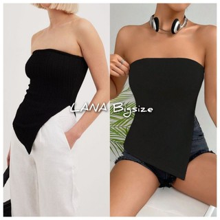 Áo ống xẻ tà xéo