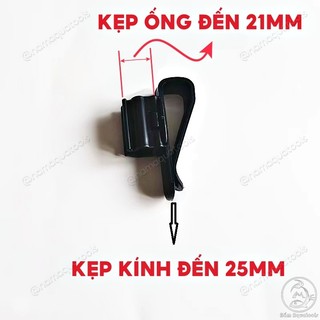 Kẹp Giữ Ống Nước Đen - Mẫu Mới Có Thể Điều Chỉnh Độ Rộng Đến 21mm